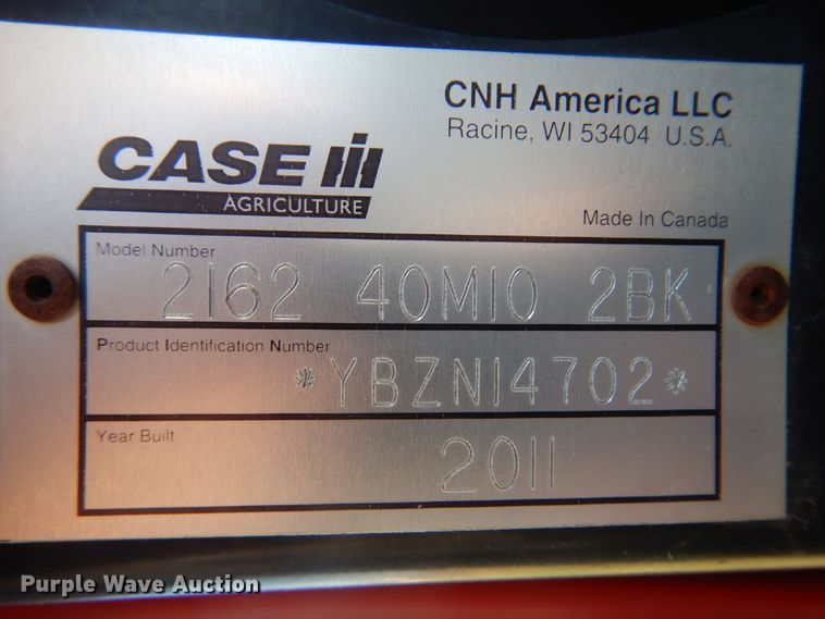 image for item DK0872 2011 Case IH 2162  flex draper head