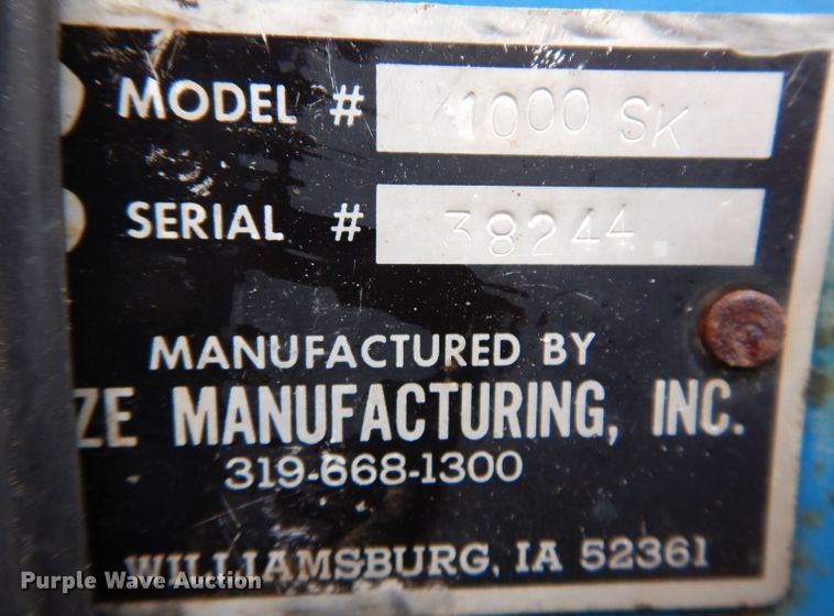 image for item DK1993 Kinze 1000SK  nurse tank trailer