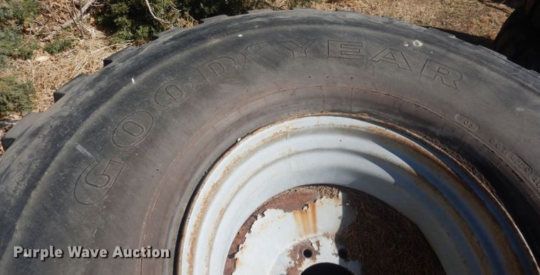 image for item HU9405 (4) Goodyear 16.00R20 tires and wheels