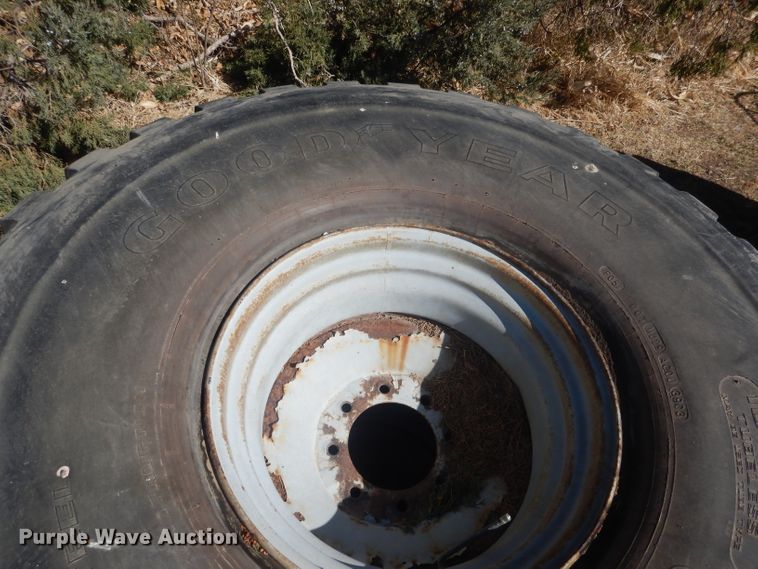 image for item HU9405 (4) Goodyear 16.00R20 tires and wheels