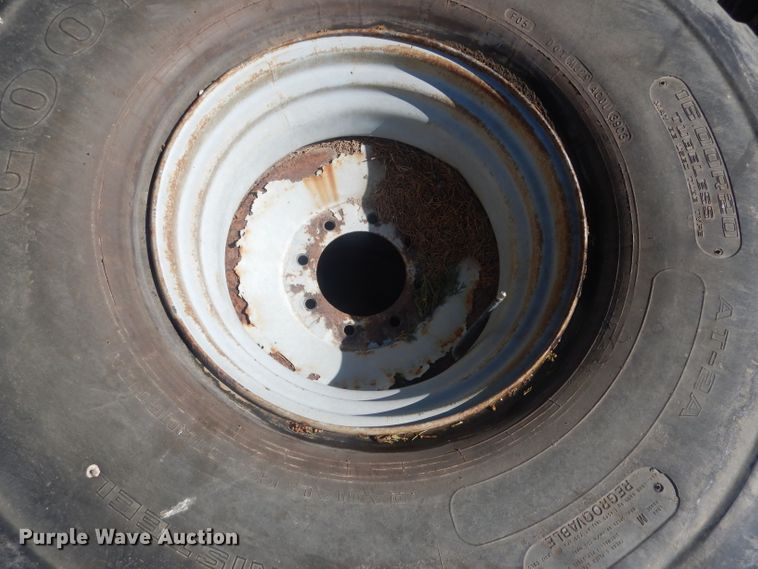 image for item HU9405 (4) Goodyear 16.00R20 tires and wheels