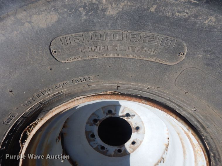 image for item HU9405 (4) Goodyear 16.00R20 tires and wheels