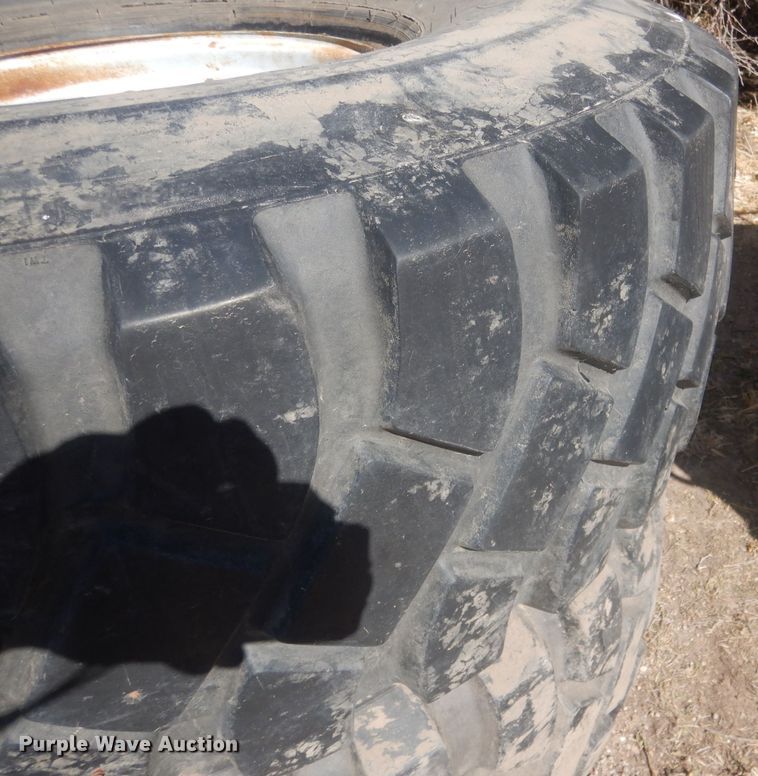 image for item HU9405 (4) Goodyear 16.00R20 tires and wheels