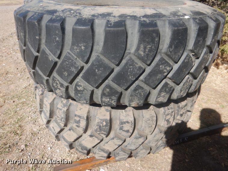 image for item HU9405 (4) Goodyear 16.00R20 tires and wheels