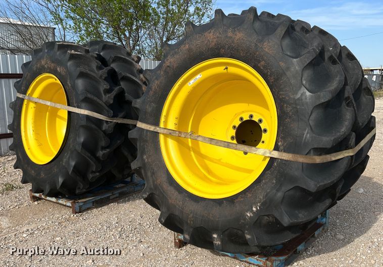 image for item IG9428 (4) 520/85R42 tires and wheels