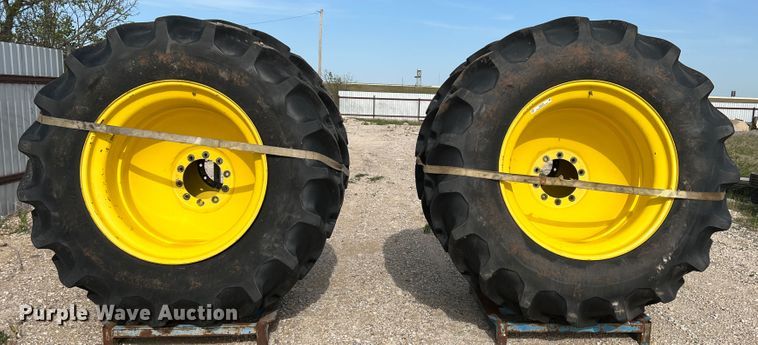 image for item IG9428 (4) 520/85R42 tires and wheels