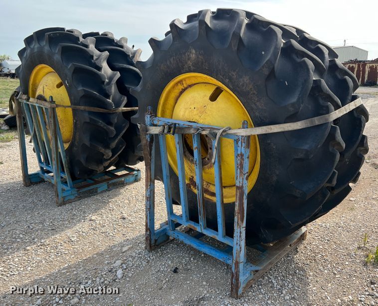 image for item IG9428 (4) 520/85R42 tires and wheels