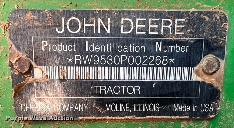 image for item IG9480 2008 John Deere 9530  4WD tractor