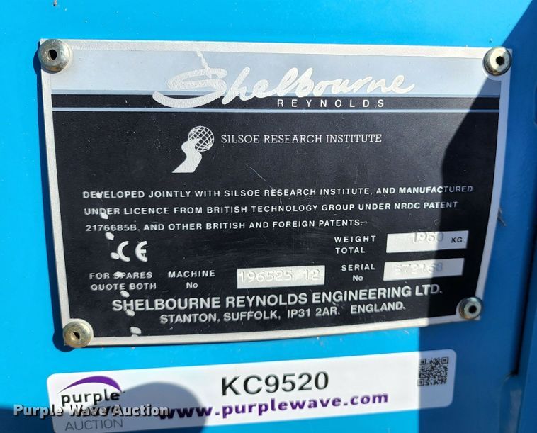 image for item KC9520 1996 Shelbourne-Reynolds CX72  stripper head