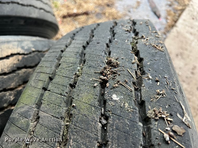 image for item KG9859 (4) 11R24.5 tires and wheels