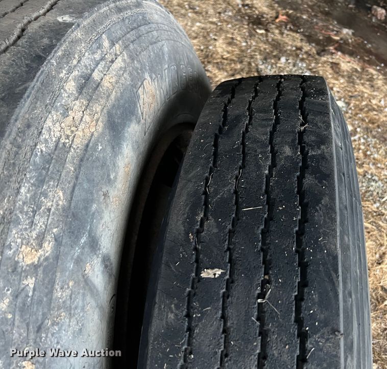 image for item KG9859 (4) 11R24.5 tires and wheels