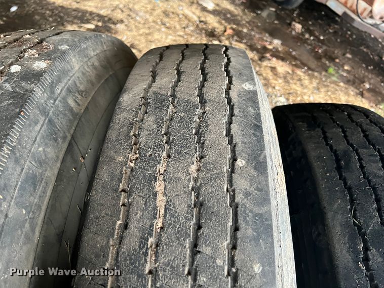 image for item KG9859 (4) 11R24.5 tires and wheels