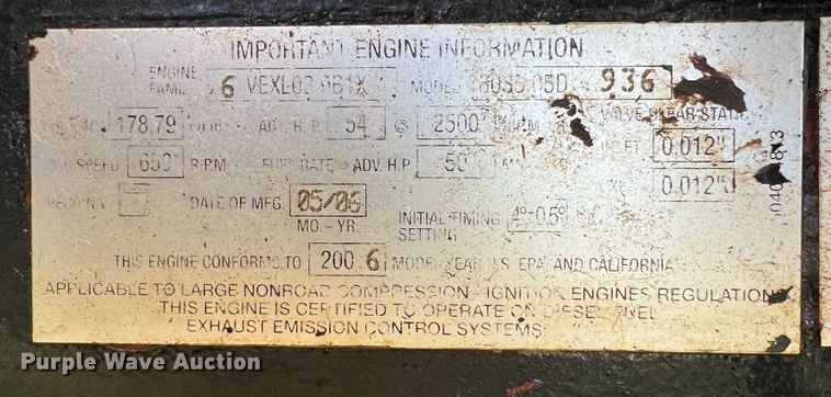 image for item KG9873 2007 New Holland TT60A  MFWD tractor