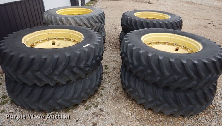 image for item KN9985 (8) Goodyear Dyna Torque 20.8R42 tires and wheels