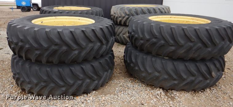 image for item KN9985 (8) Goodyear Dyna Torque 20.8R42 tires and wheels