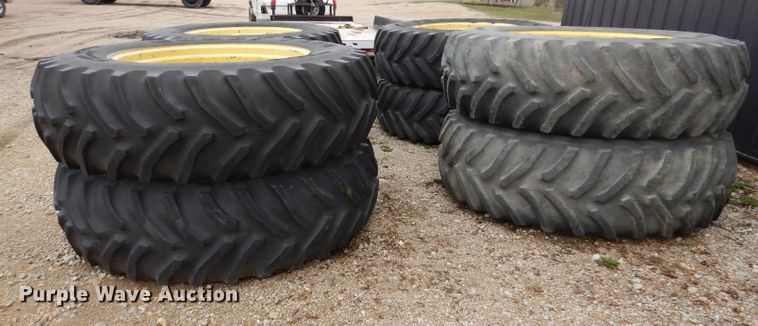 image for item KN9985 (8) Goodyear Dyna Torque 20.8R42 tires and wheels