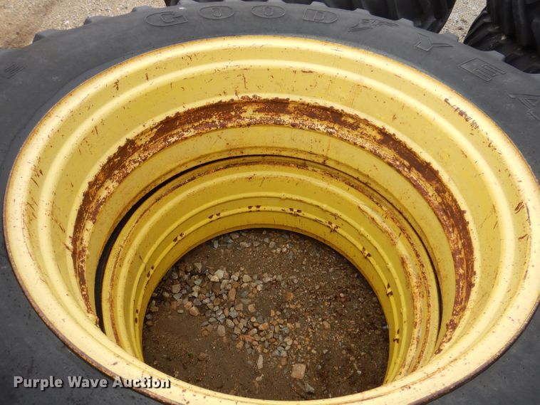 image for item KN9985 (8) Goodyear Dyna Torque 20.8R42 tires and wheels