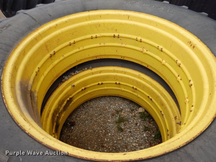 image for item KN9985 (8) Goodyear Dyna Torque 20.8R42 tires and wheels