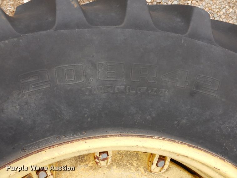 image for item KN9985 (8) Goodyear Dyna Torque 20.8R42 tires and wheels