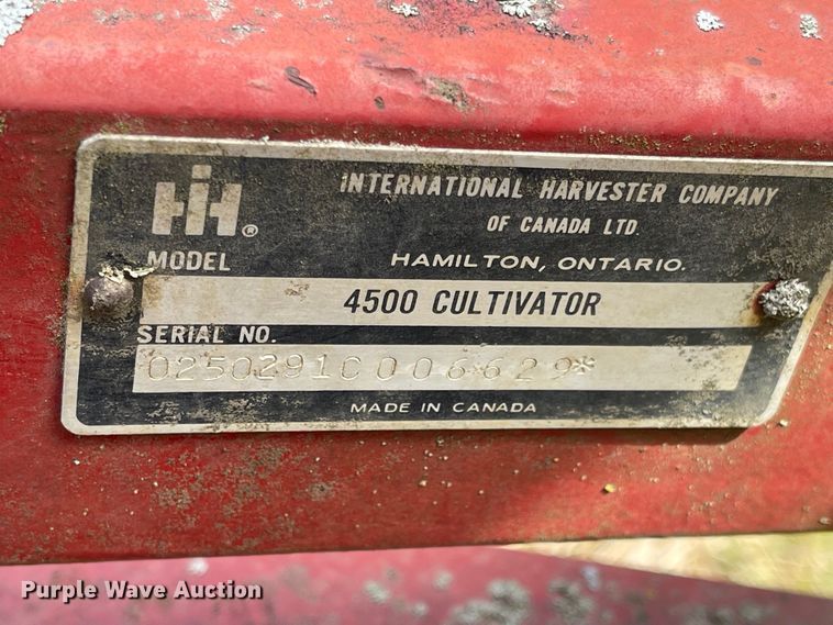 image for item MJ9646 International 4500  field cultivator