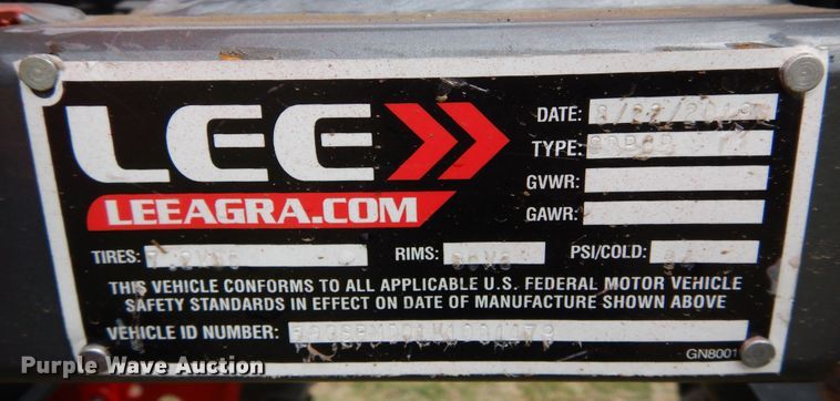 image for item JR9504 2020 LeeAgra Spider SDBCB  sprayer