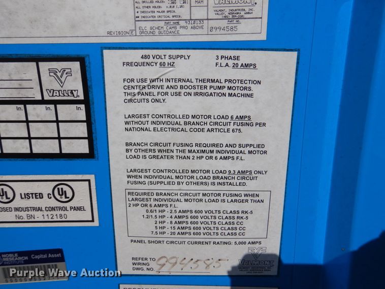 image for item JR9512 Valley  linear irrigation system