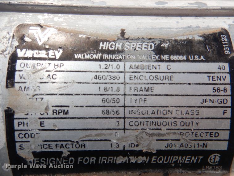 image for item JR9514 Valley  linear irrigation system