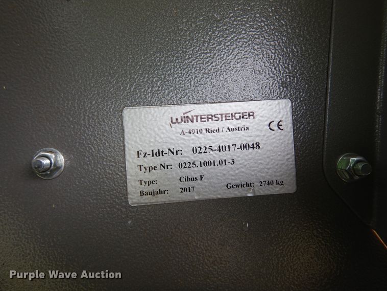 image for item JR9519 2017 Wintersteiger Cibus F  PRWD forage harvester