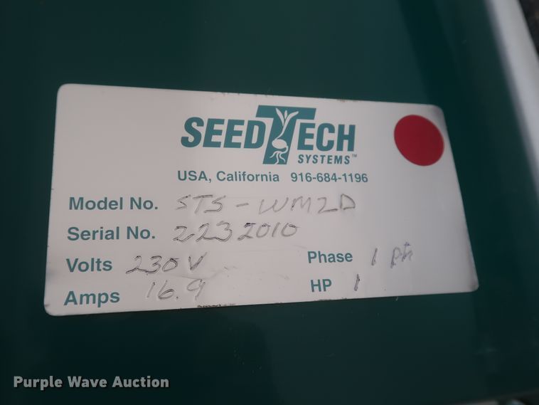 image for item JR9536 (4) 2019 SeedTech STS-WM2D vacuum seed separators