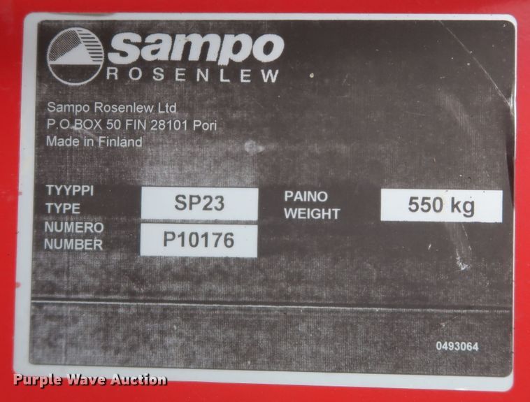 image for item JR9560 2010 Kincaid Sampo Rosenlew 8-XP  combine