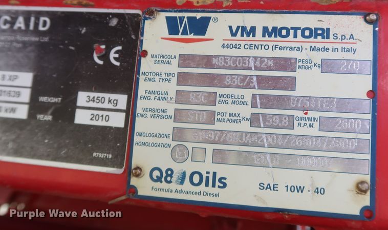 image for item JR9560 2010 Kincaid Sampo Rosenlew 8-XP  combine