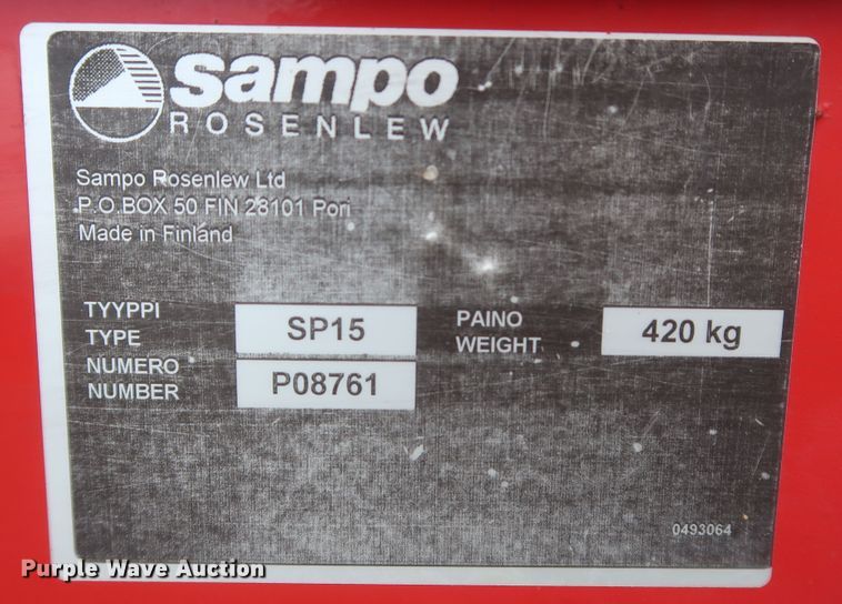 image for item JR9560 2010 Kincaid Sampo Rosenlew 8-XP  combine