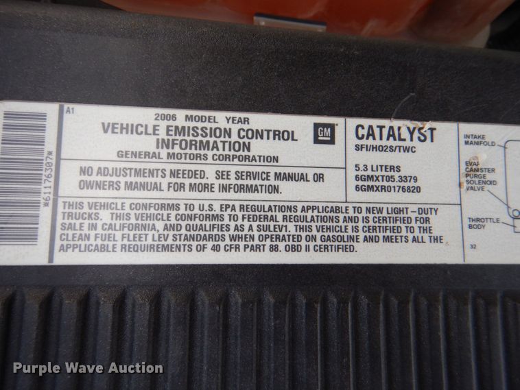 image for item KR9774 2006 Chevrolet Silverado 1500  Crew Cab pickup truck