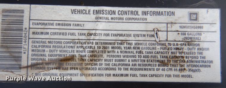 image for item KR9775 2001 Chevrolet Silverado 1500  Crew Cab pickup truck