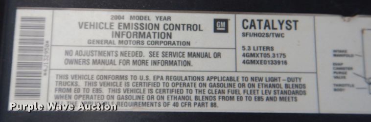 image for item KR9791 2004 Chevrolet Suburban  SUV