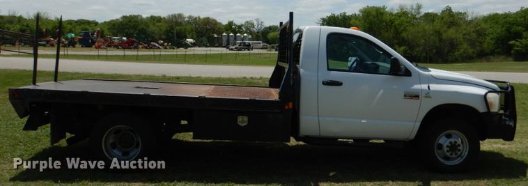 image for item KR9792 2008 Dodge Ram 3500HD  bale bed pickup truck