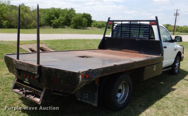 image for item KR9792 2008 Dodge Ram 3500HD  bale bed pickup truck