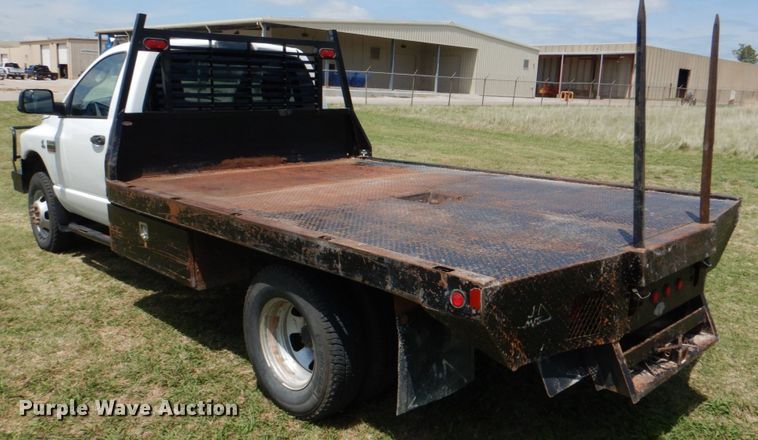 image for item KR9792 2008 Dodge Ram 3500HD  bale bed pickup truck