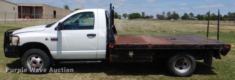 image for item KR9792 2008 Dodge Ram 3500HD  bale bed pickup truck
