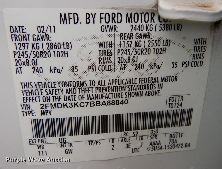 image for item KR9794 2011 Ford Edge Limited  SUV