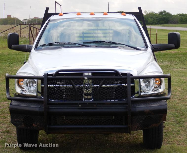 image for item KR9796 2007 Dodge Ram 3500HD  bale bed pickup truck