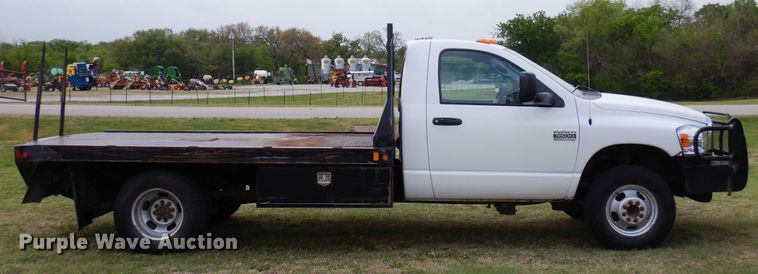 image for item KR9796 2007 Dodge Ram 3500HD  bale bed pickup truck