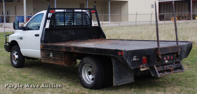 image for item KR9796 2007 Dodge Ram 3500HD  bale bed pickup truck