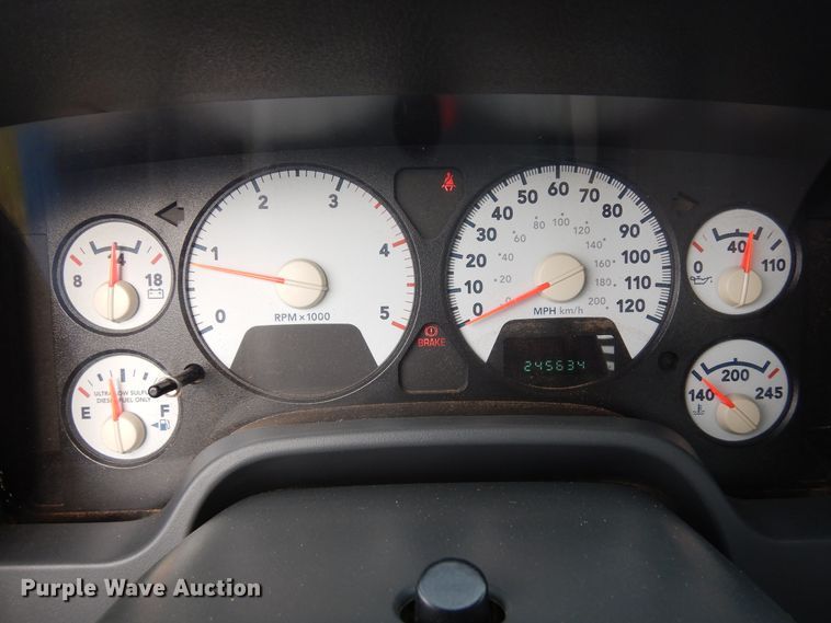 image for item KR9796 2007 Dodge Ram 3500HD  bale bed pickup truck