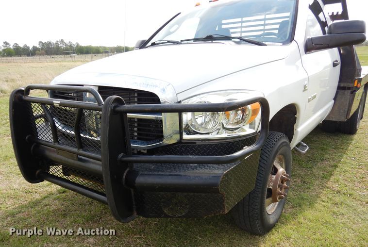 image for item KR9797 2007 Dodge Ram 3500HD  bale bed pickup truck