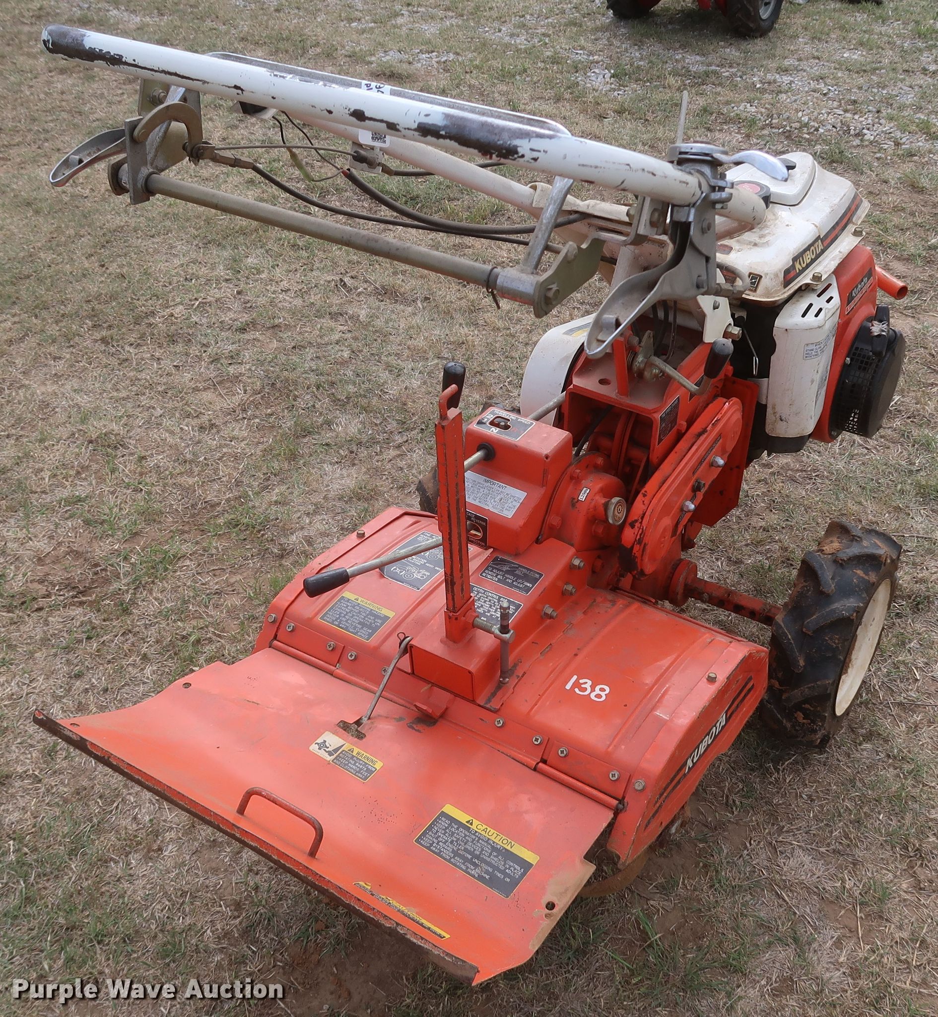 Kubota AT70S rear tine tiller in Ardmore, OK Item JR9488 sold