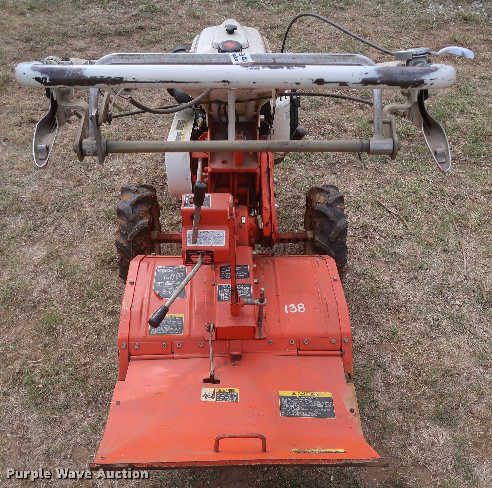 Kubota AT70S rear tine tiller in Ardmore, OK Item JR9488 sold