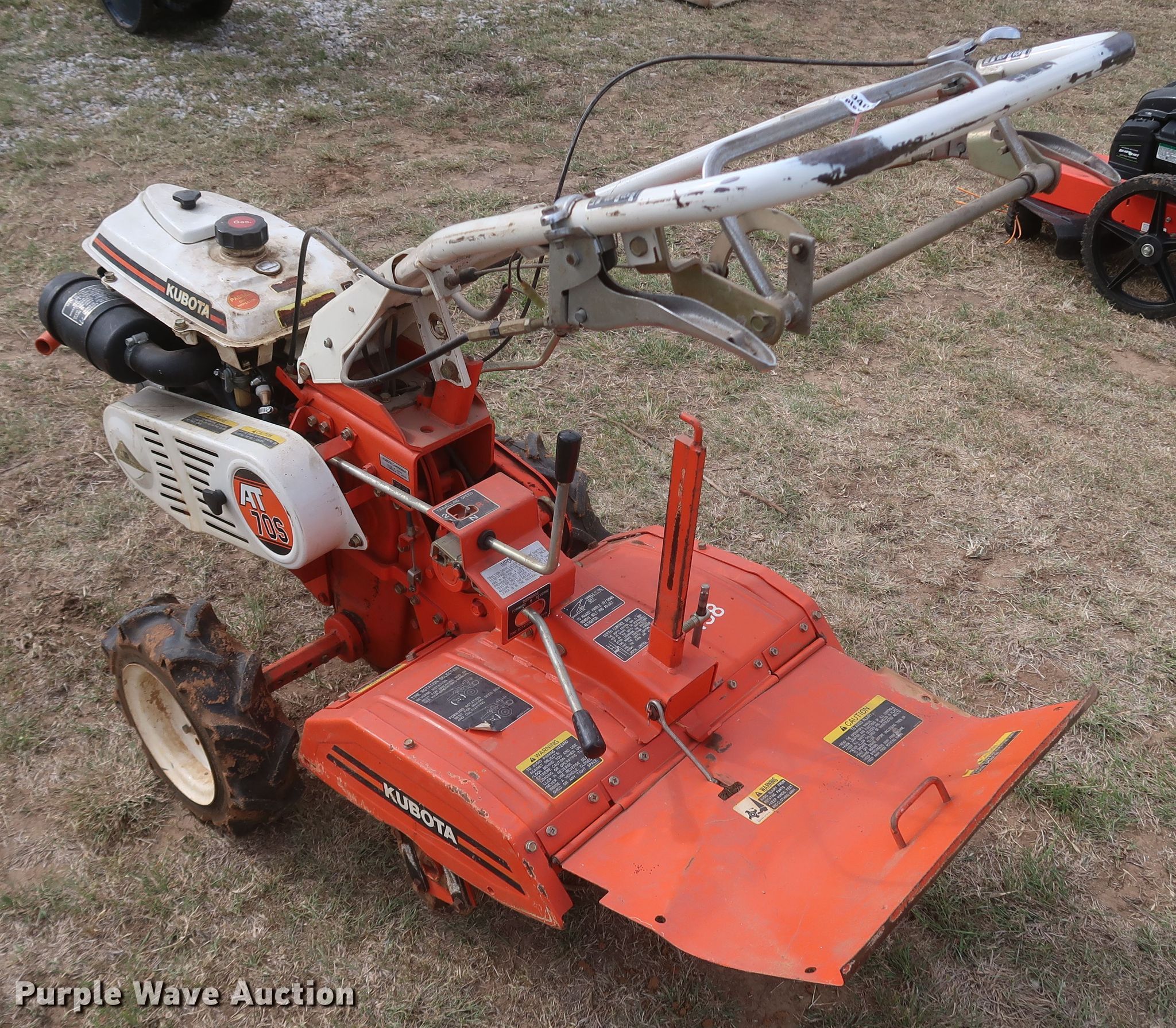 Kubota AT70S rear tine tiller in Ardmore, OK Item JR9488 sold