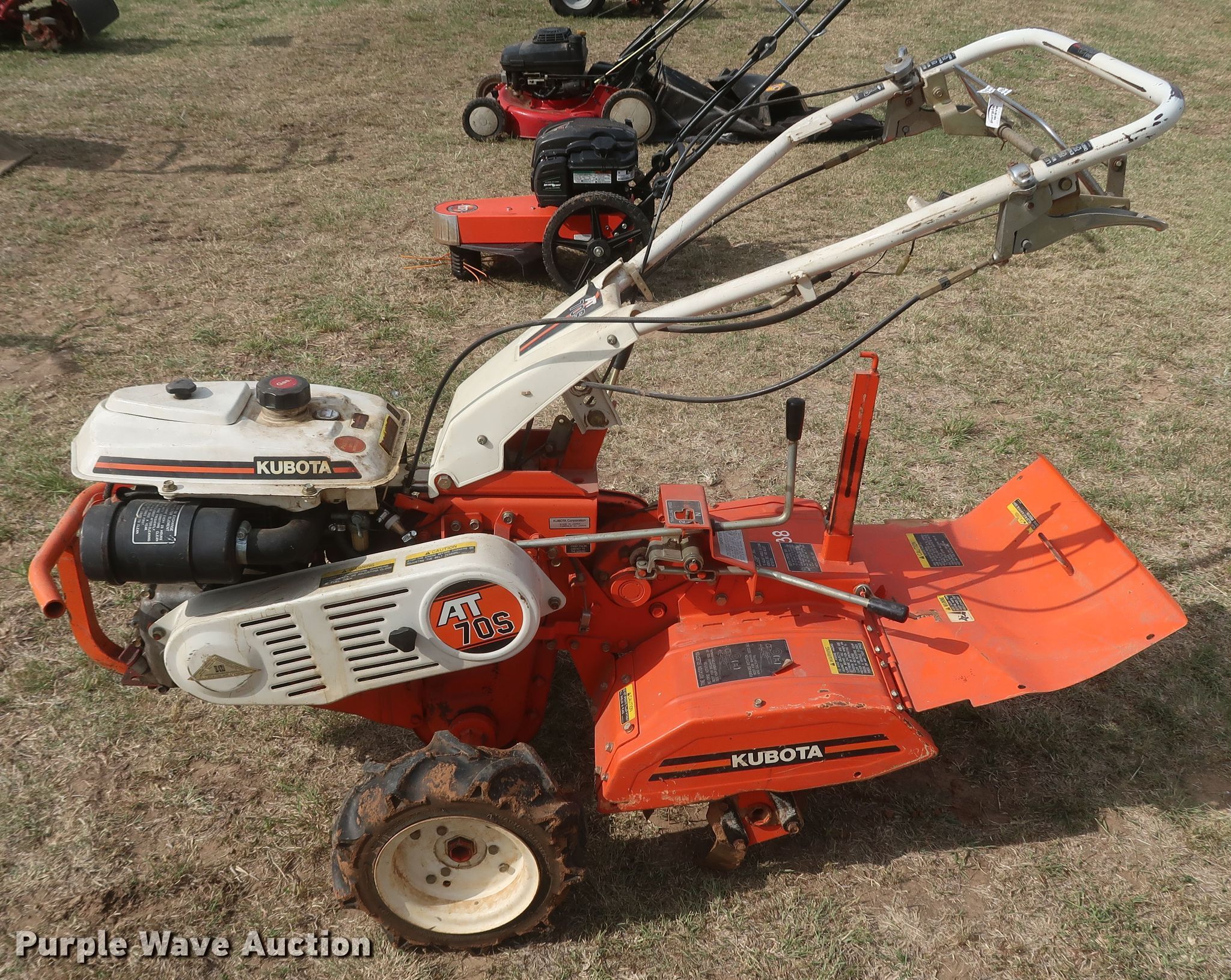 Kubota AT70S rear tine tiller in Ardmore, OK Item JR9488 sold