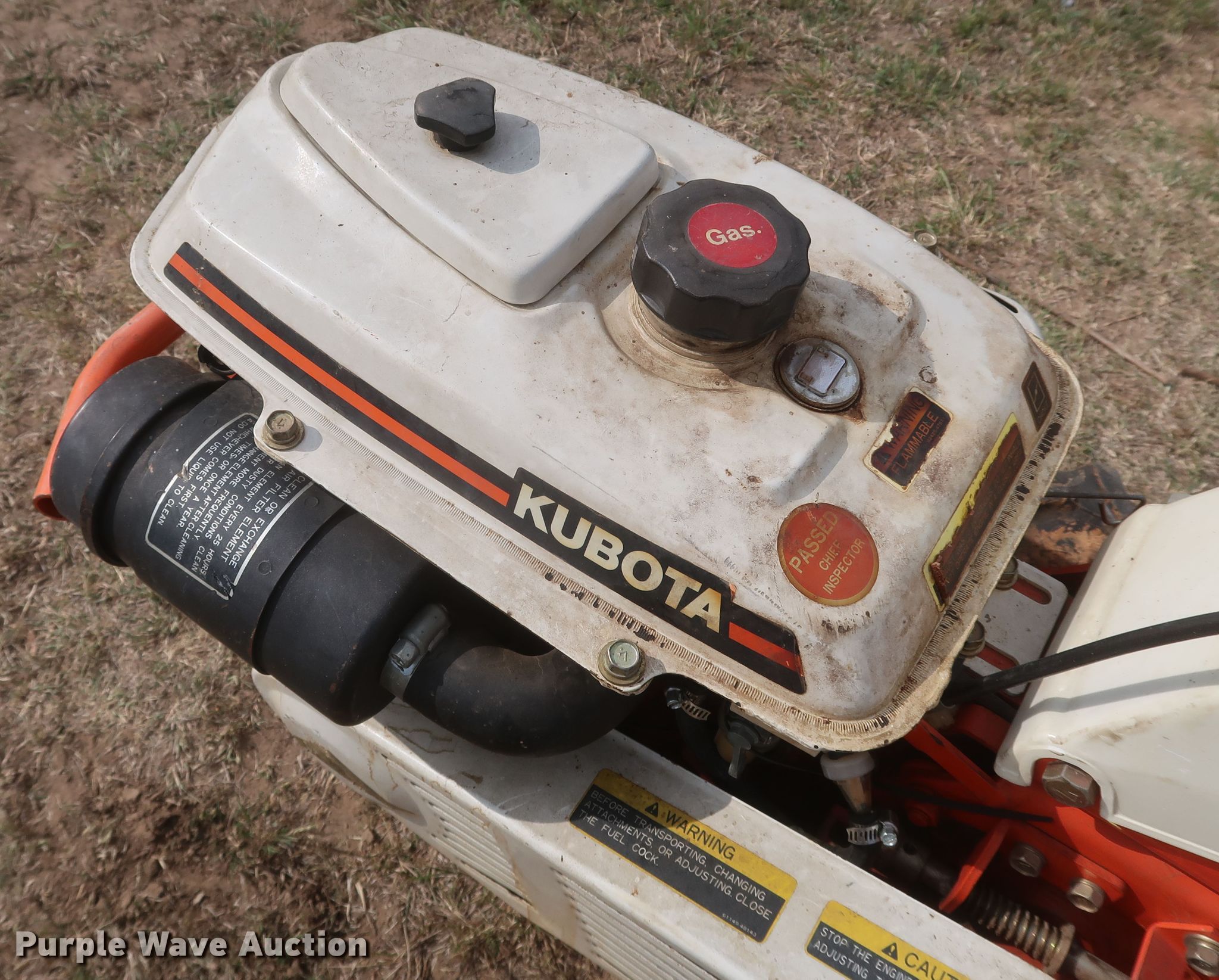 Kubota AT70S rear tine tiller in Ardmore, OK Item JR9488 sold